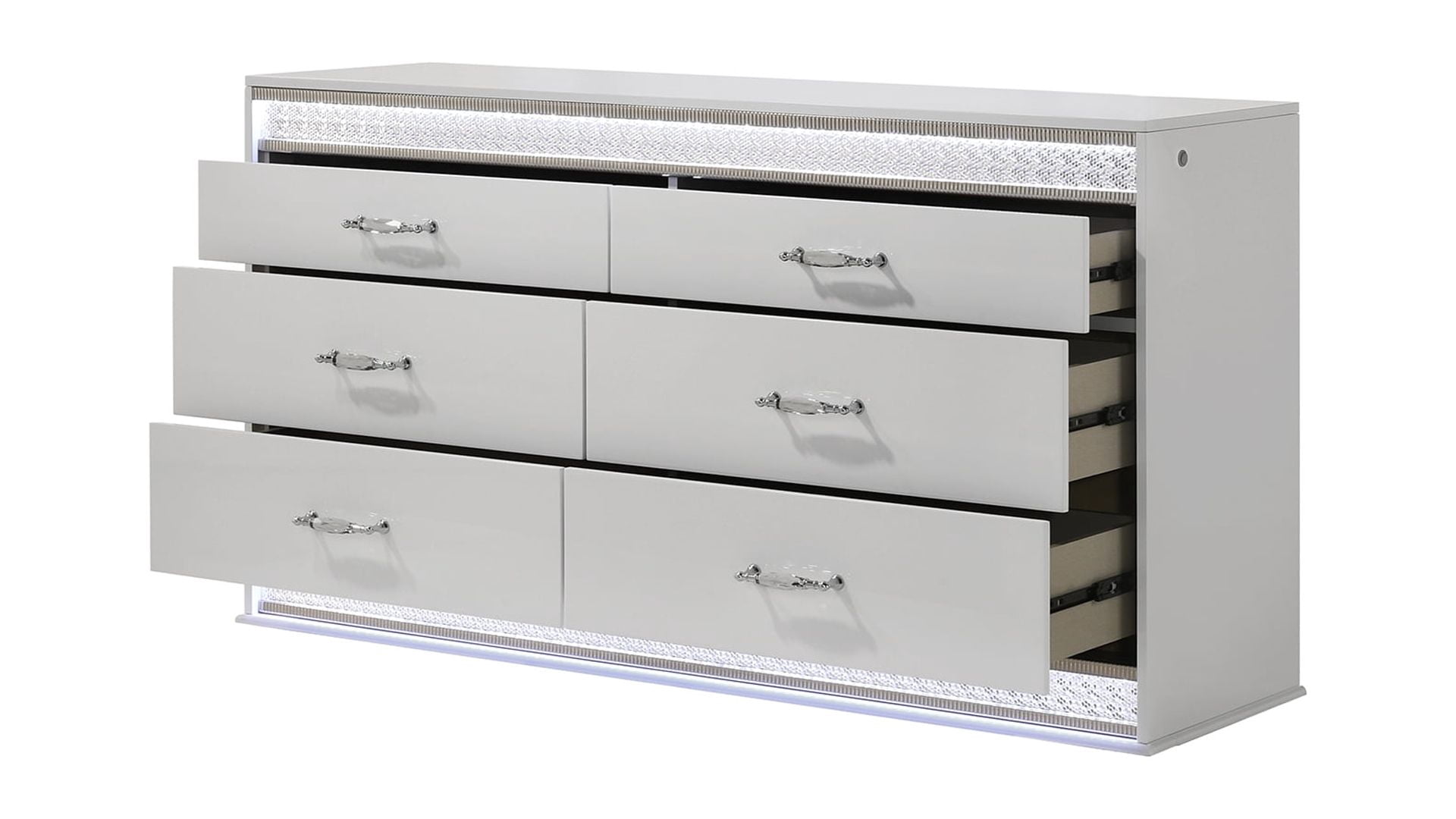 modern glam dresser Glam 6 Piece Dresser Set, Metal Handles, Waterproof, Scratch-resistant - On Sale - Bed Bath & Beyond