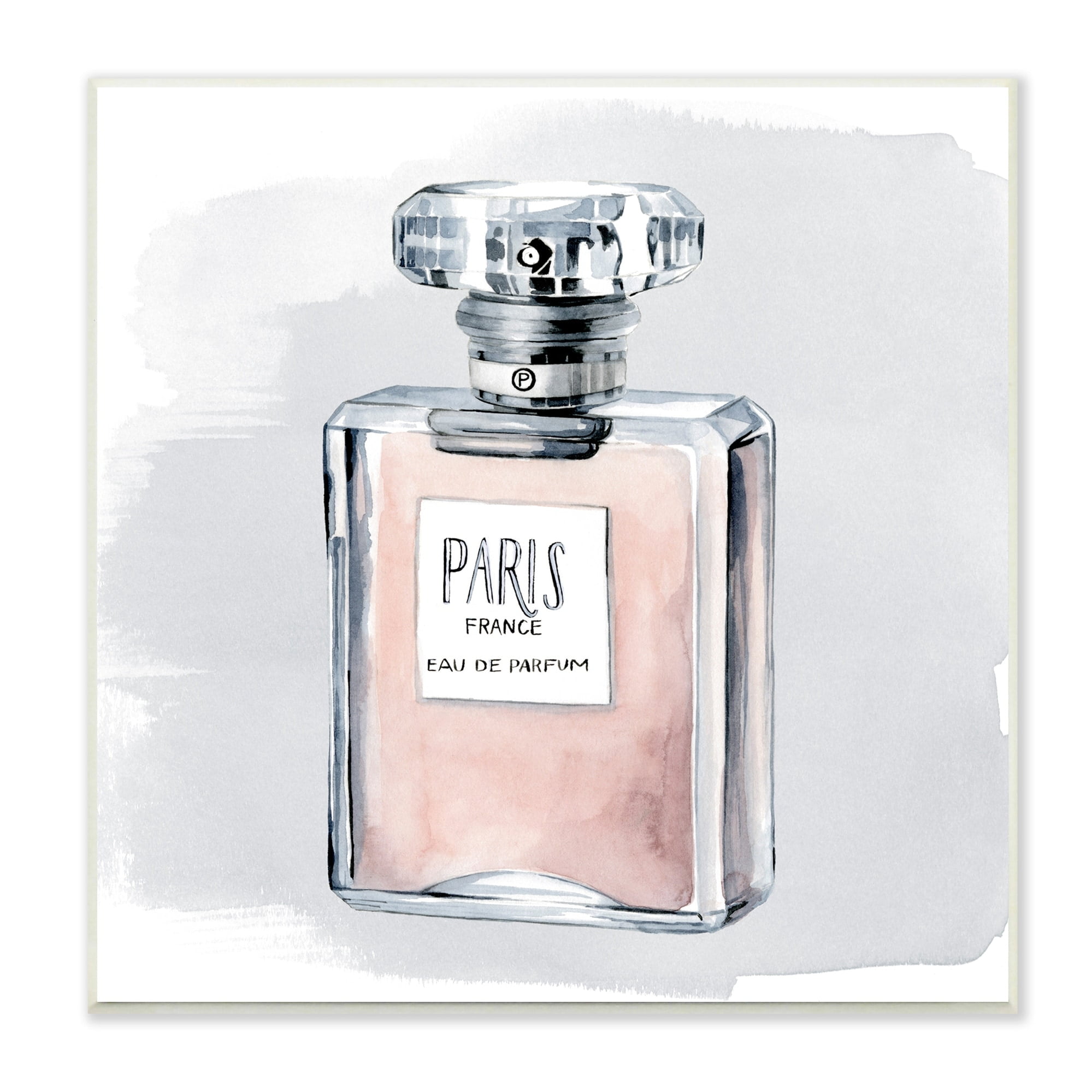 Glam Perfume Bottle Pink Paris Watercolor Detail Beauty & Fashion Graphic Art Unframed Art Print Wall Art