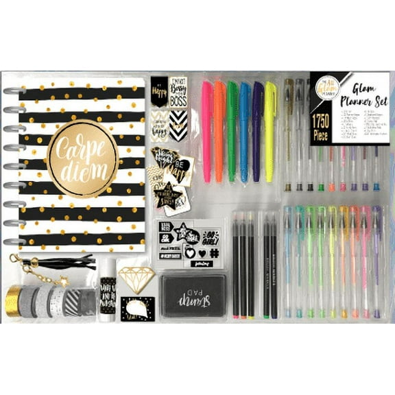 Glam Planner 1750pc Kit - B/w