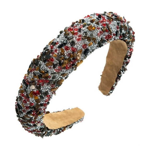 Glam Rhinestone Hairband Retro Design Fashion Accessory for Ladies