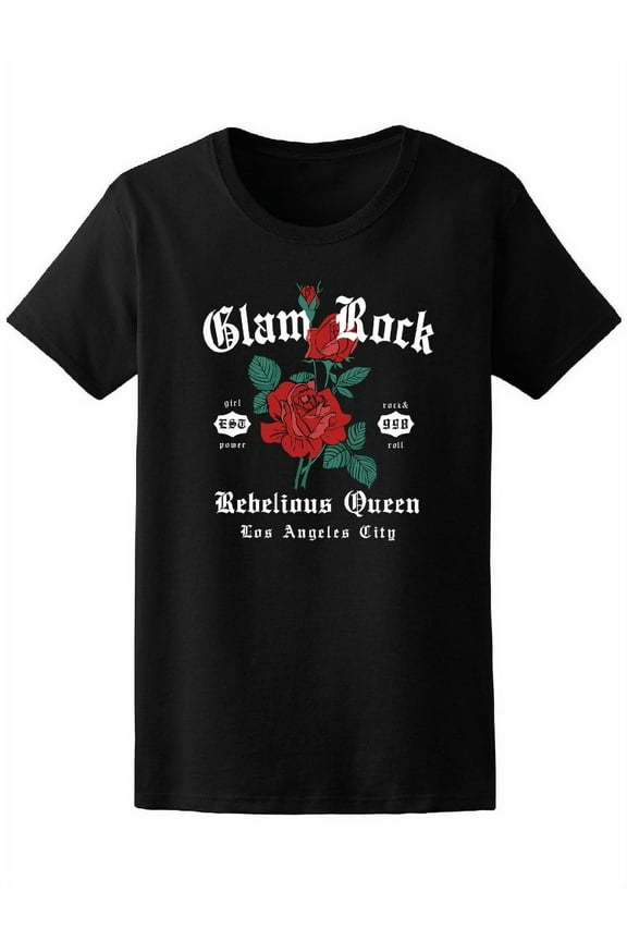 Glam Rock Rebelious Queen T-Shirt Women -Image by Shutterstock, Female Large