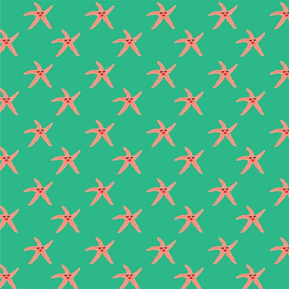 Glam Starfish Tropical Pattern Premium Roll Gift Wrap Wrapping Paper