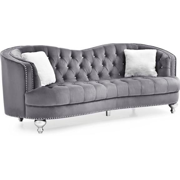 Glam Styled & Gray Color - Bedroom Seating with a Modern Touch