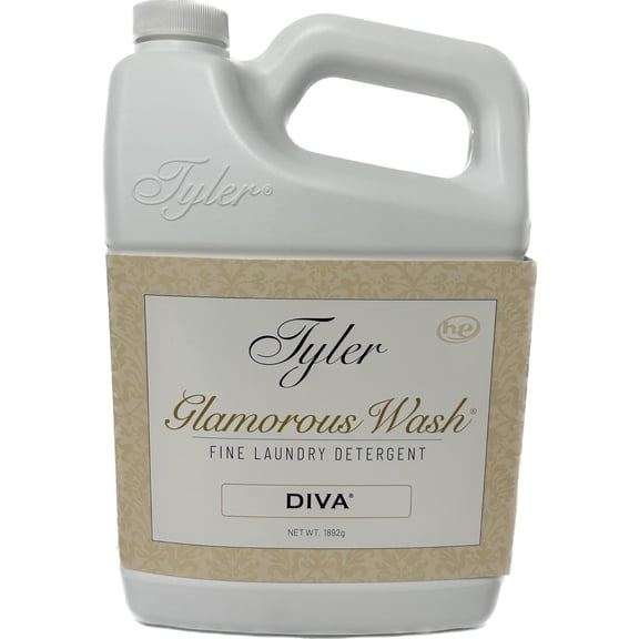 Glam Wash Laundry Detergent, Diva, Liquid, 64 Fl Oz (Half Gallon) HE Safe