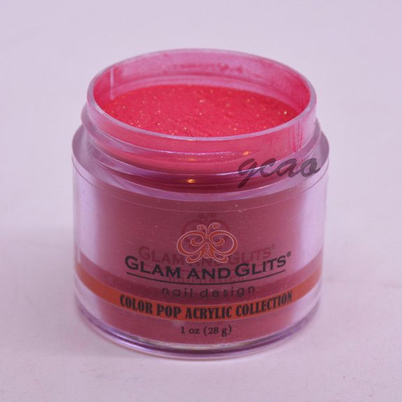 Glam and Glits Color Acrylic Powder, Bonfire-382, 1 oz