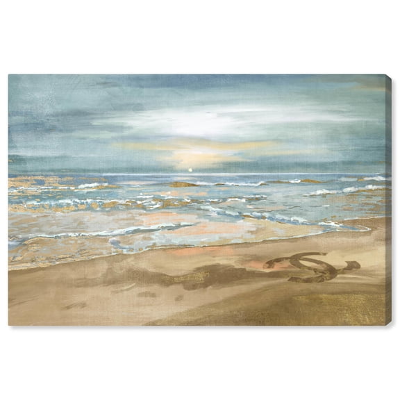 Glam in the Sand Canvas Glam Beach Wall Art by Art Remedy, Gallery Wrapped, 24" x 16"