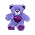 thumbnail image 1 of Glam the Purple Bear 8 Inch Plush Stuffed Animal Toy, Soft Colorful Companion, 1 of 1