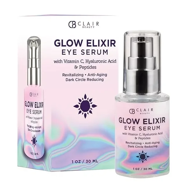GlamGroove Vitamin C & Hyaluronic Acid Under Eye Serum