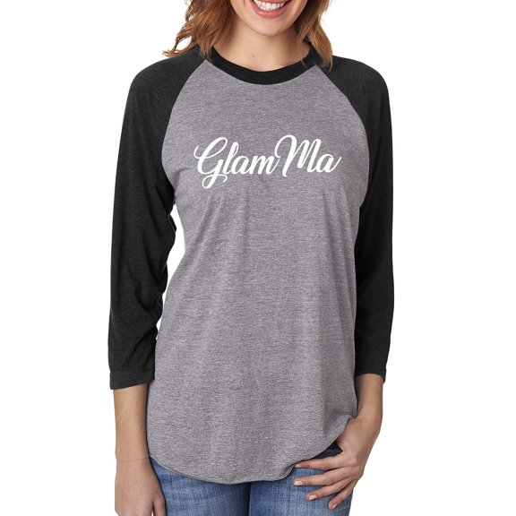 GlamMa Unisex 3/4 Sleeve Baseball Raglan Tee