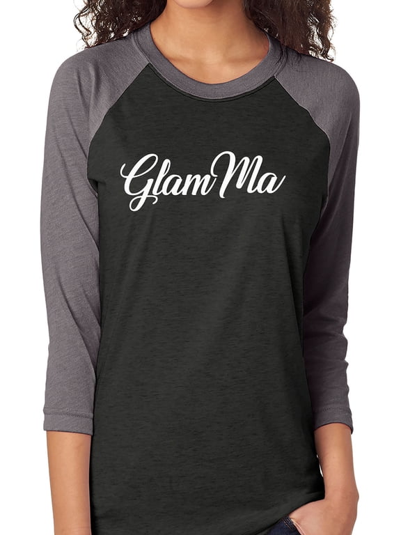 GlamMa Unisex 3/4 Sleeve Baseball Raglan Tee