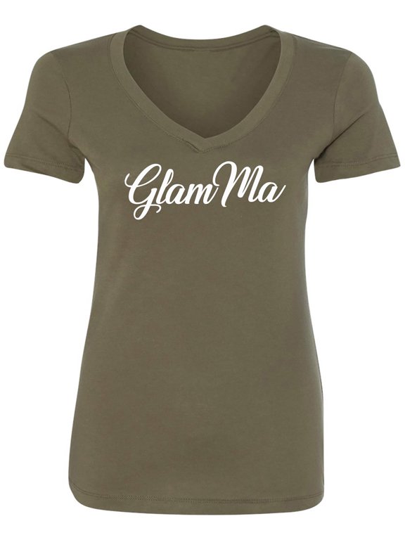 GlamMa Womens V-Neck T-Shirt