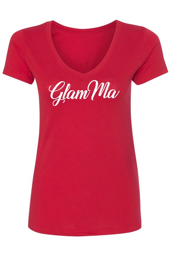 GlamMa Womens V-Neck T-Shirt