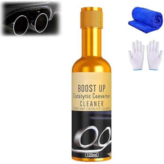 Glamatic Catalytic Cleaner, Glamatic Boost up Catalytic Three Way Cleaner, Vehicle Engine Booster Cleaner, Car Converter Catalytic Carbon Remover, Auto Fuel and Exhaust Pipe Carbon Additive (1PCS)