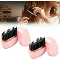 thumbnail image 1 of Glambrush Mini Hair Straightener, Capsule Hair Straightener & Styler, 2-in-1 Cordless Travel Straightening Comb with 3-Speed Temperature Control, Anti-Scald Shell, Portable for Women(2*Pink), 1 of 9
