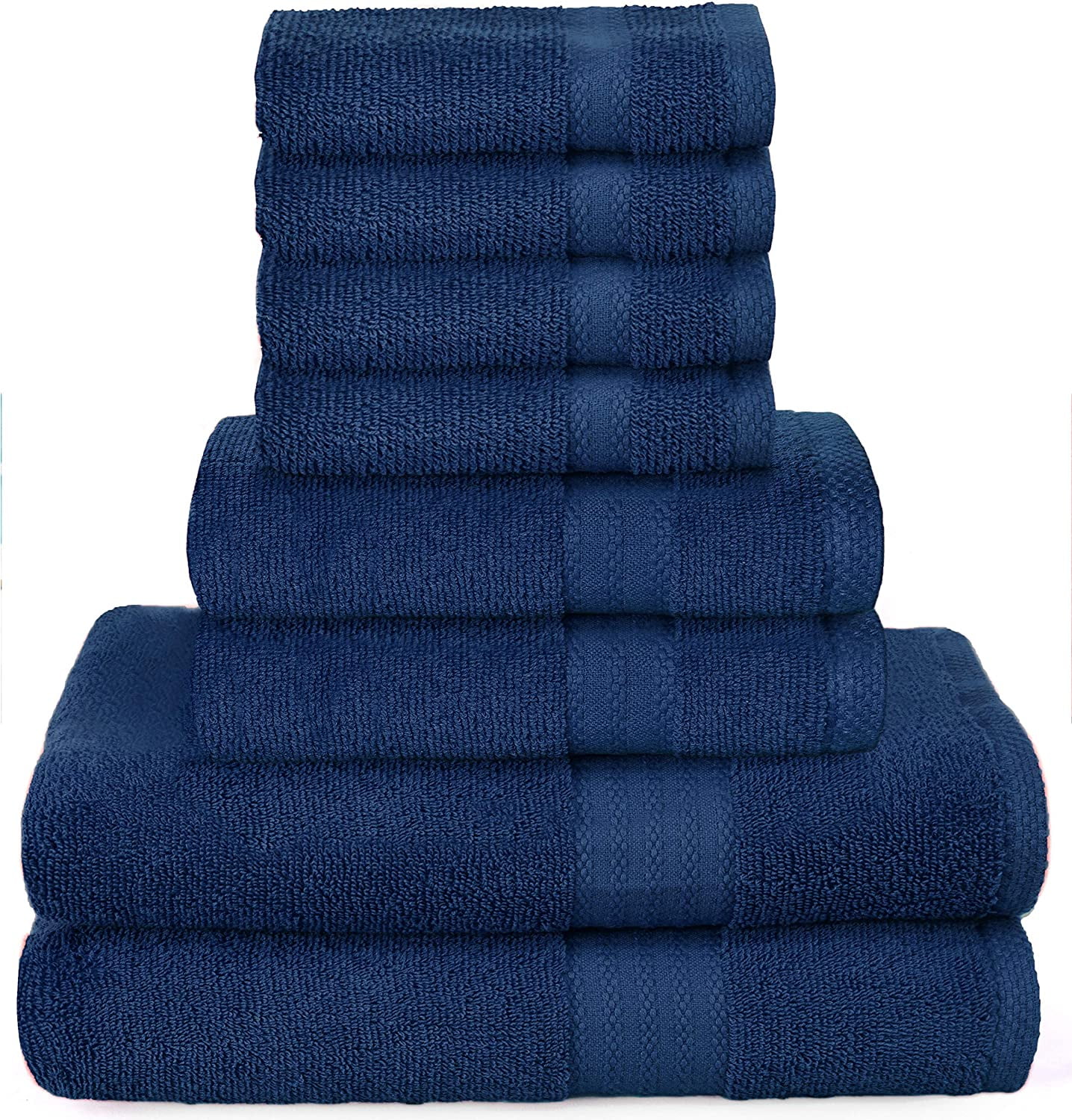 Extra Large Oversized Vibrant Sea Blue Towel Set - Highly