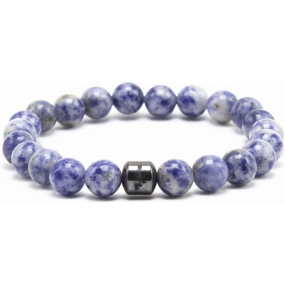 Glame Anti Alcohol Bracelet Magnetic Mood & Anxiety Bracelet for Men Women, Adjustable Natural Stone Bracelet to Stop Drinking, Relieve Stress, Healing Jewelry Gift