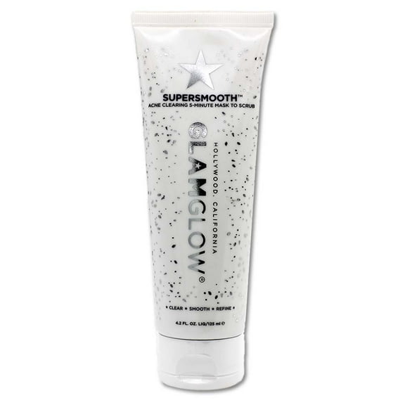 Glamglow Supersmooth Acne Clearing 5-Minute Mask to Scrub, 4.2 oz Mask