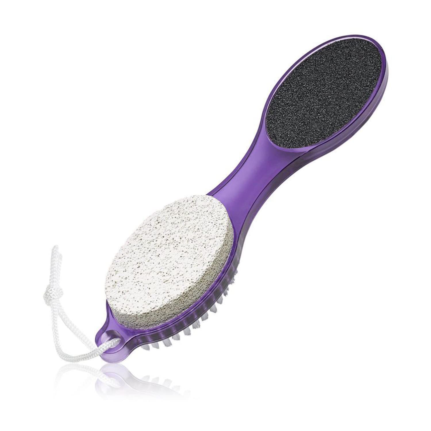 Glamlooks Professional 4 in 1 Pedicure Brush Foot Scrubber for Dead Skin Foot Cleaner for Dead