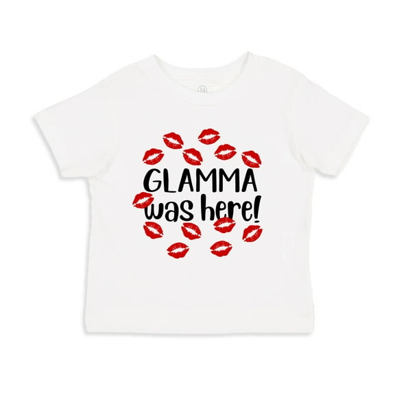 Glamma Was Here Toddler T-Shirt 2T White