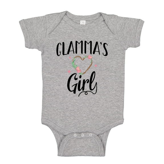 Glamma's Girl Baby Bodysuit One Piece 24 mo Athletic Heather