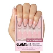 Glamnetic Press-On Nails – Cloud 9 | Sheer Pink Almond Nails, "Salon Quality", 30 Count
