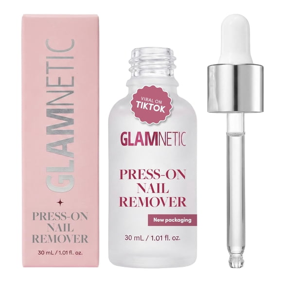 Glamnetic Press-On Nail Remover, Liquid, Acetone-Free Formula for Easy Press-On Nail Removal