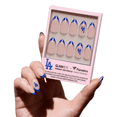 thumbnail image 1 of Glamnetic x Fanatics Press On Nails - Los Angeles Dodgers | Short Almond Fake Nails, MLB Dodgers Blue French Tips, Baseball Nails, Salon-Quality | 15 Sizes - 30 Nail Kit with Glue, 1 of 7