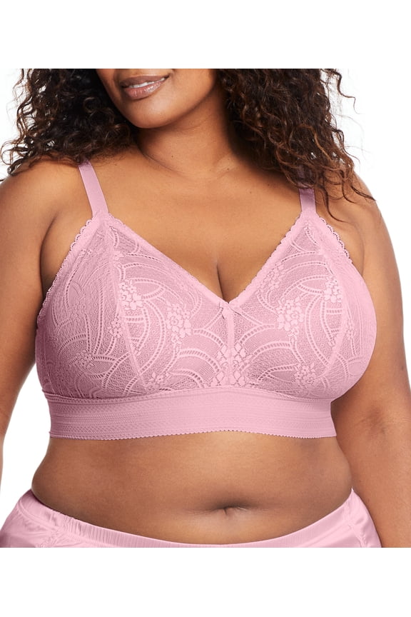 Bramour Gramercy Luxe Lace Bralette Wirefree Bra 7012 (Women's & Women's Plus)