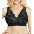 thumbnail image 1 of Glamorise Bramour Lexington Lace Plunge Bralette Wirefree Bra 7013 (Women's & Women's Plus), 1 of 9