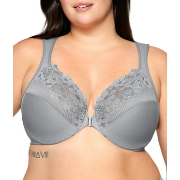 Glamorise Front-Closure Cotton WonderWire Underwire Bra 1241 (Women's & Women's Plus)
