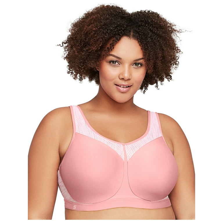 Glamorise Women's Plus Size Full Figure High Impact Wonderwire Sports Bra-  32G