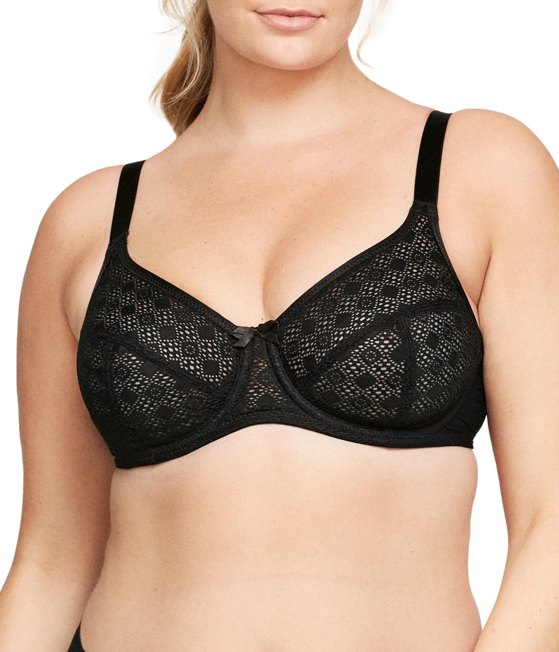 Glamorise Lace Comfort WonderWire Underwire Bra 9855 (Women's & Women's Plus)