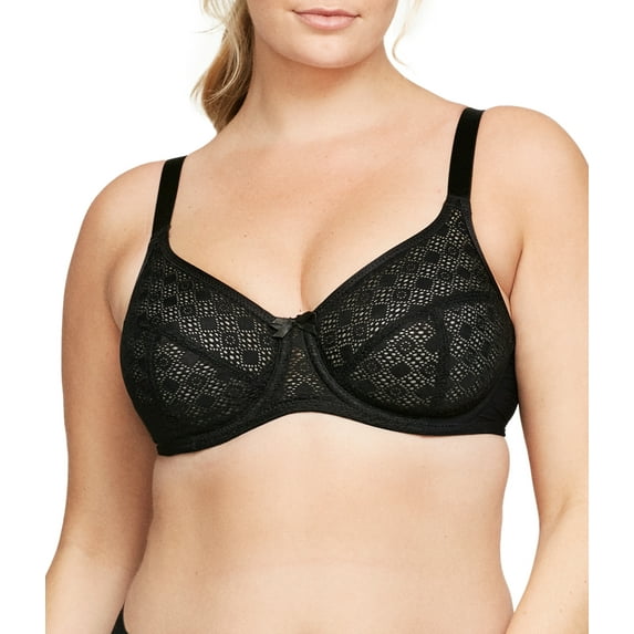Glamorise Lace Comfort WonderWire Underwire Bra 9855 (Women's & Women's Plus)