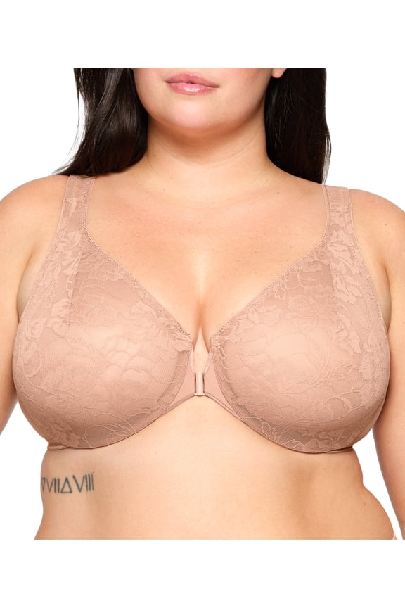Lacey T-Back Front-Closure WonderWire Underwire  Bra 9246 (Women's & Women's Plus)