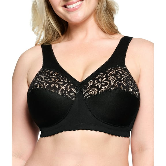 Glamorise MagicLift Cotton Support Wirefree Bra 1001 (Women's & Women's Plus)