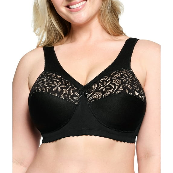 Glamorise MagicLift Cotton Support Wirefree Bra 1001 (Women's & Women's Plus)