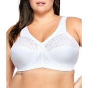 Glamorise MagicLift Cotton Support Wirefree Bra 1001 (Women's & Women's Plus)