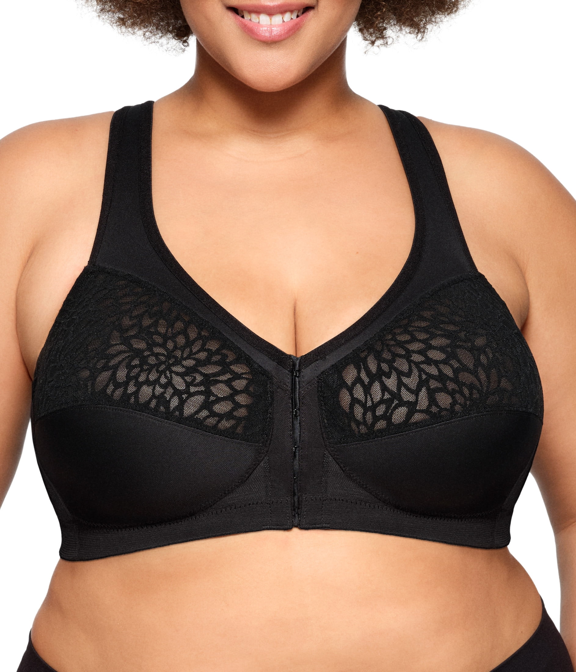 Glamorise MagicLift Front-Closure Racerback Wirefree Bra 1206 (Women's & Women's Plus)