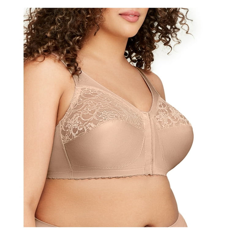 Glamorise MagicLift Front-Closure Wire-free Support Bra - Blush