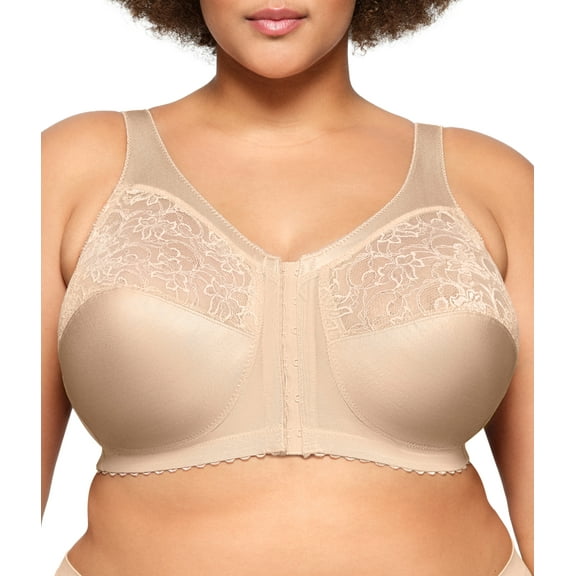 Glamorise MagicLift Front-Closure Support Wirefree Bra 1200 (Women's & Women's Plus)