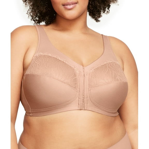 Glamorise MagicLift Natural Shape Front-Closure Wirefree Bra 1210 (Women's & Women's Plus)