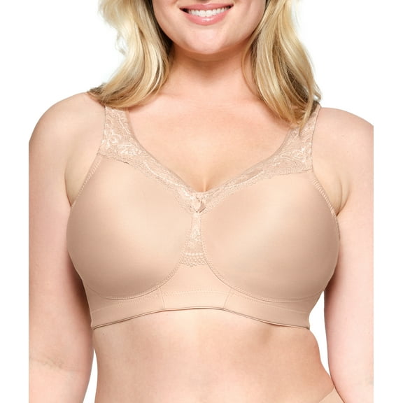 Glamorise MagicLift Seamless Firm Support Wirefree Bra 1007 (Women's & Women's Plus)