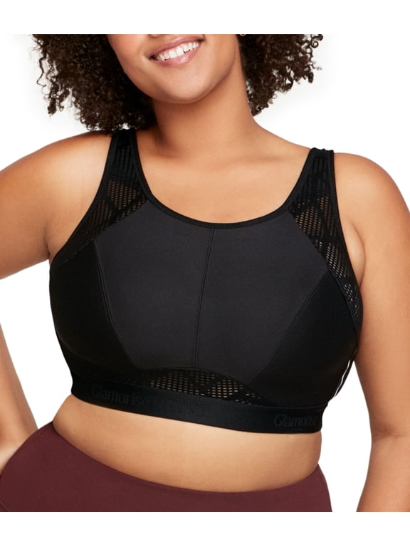 No-Sweat Mesh Sports Wirefree Bra 1068 (Women's & Women's Plus)
