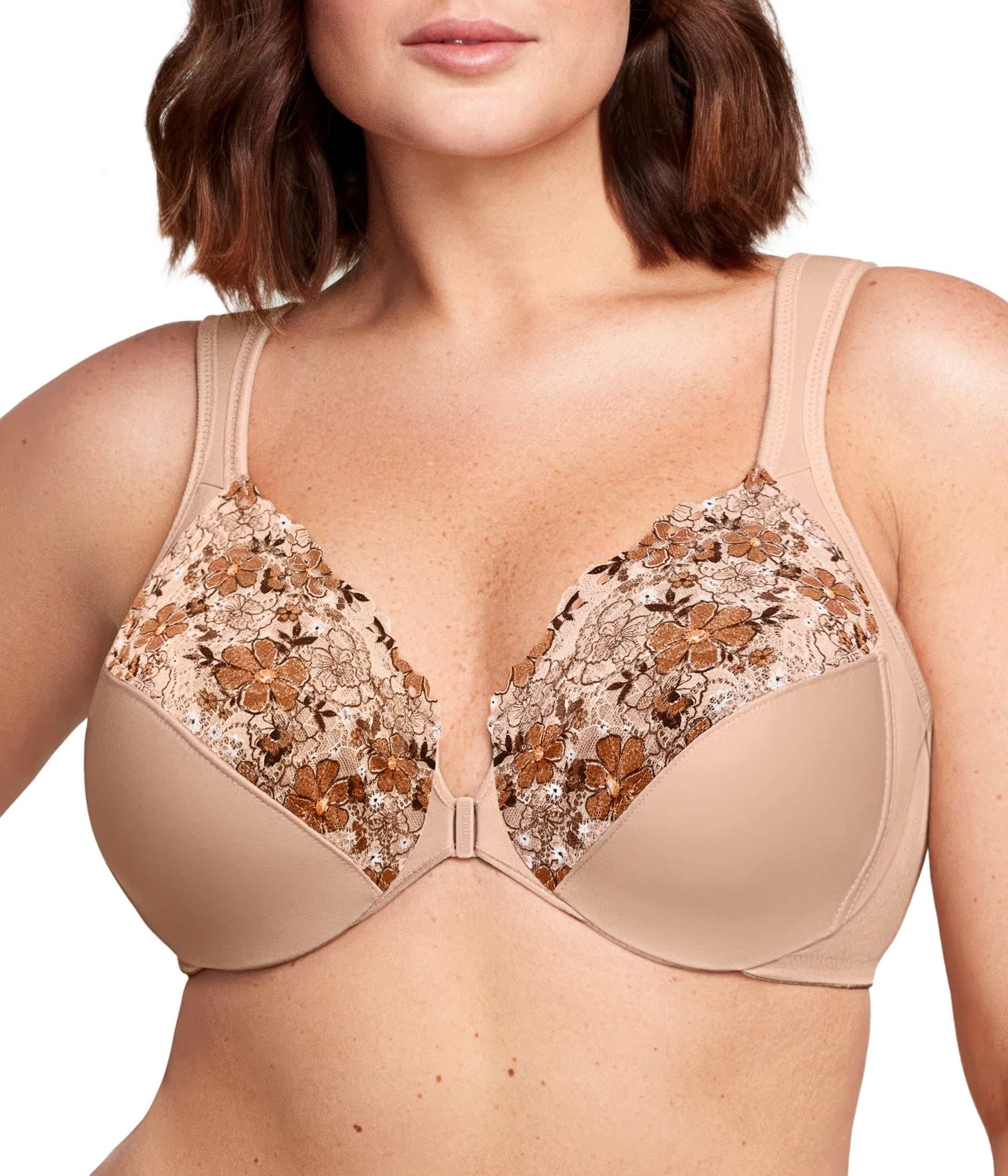 Glamorise WonderWire Front-Closure Underwire Bra 1245 (Women's & Women's Plus)