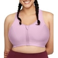 thumbnail image 1 of Glamorise Zip Up Front-Closure Sports Wirefree Bra 9266 (Women's & Women's Plus), 1 of 9