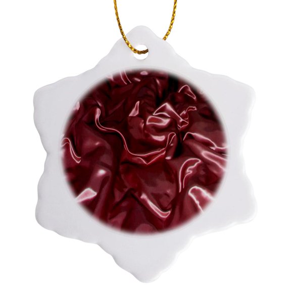 3drose, Glamorous and Elegant Background Vector Rose Pink, 3 inch Snowflake Porcelain Ornament