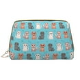 thumbnail image 1 of Glamorous Cute Cartoon Cat Makeup Bag, Large Capacity Travel Cosmetic Bag for Women Girls- Travel Toiletry Bag Leather Portable Waterproof Makeup Case Organizer with Handle, 1 of 4