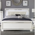 thumbnail image 1 of Glamorous Design Queen Size Bed Button-Tufted LED Headboard White Finish Bedroom Furniture, 1 of 7