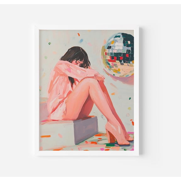 Glamorous Disco Party Art Poster Stylish Room Decor (Print), Unframed Poster Size 8x12 F03.1.19l1056