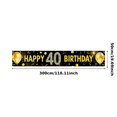 thumbnail image 1 of Glamorous Glittery Gold Happy 40 Birthday Banner Party Decoration Backdrop Background Photo Props for Birthday Celebrations Party Supplies Festive Decorations Event Decor, 1 of 6